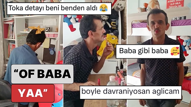 "Bazı Çocuklar Çok Şanslı": Kızının Bir Gününü Taklit Eden Babanın Kalpleri Isıtan Videosu