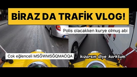 Trafikte Nasıl Vakit Geçirdiğini Anbean Kayda Alan Motorcu İzleyenleri Güldürdü