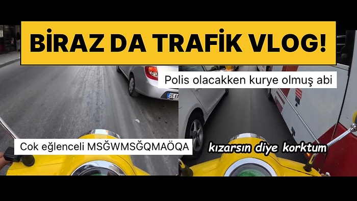 Trafikte Nasıl Vakit Geçirdiğini Anbean Kayda Alan Motorcu İzleyenleri Güldürdü