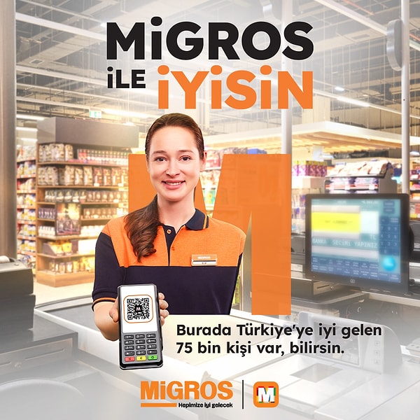 Migros, yeni imaj iletişiminde “Migros ile İyisin” şarkısını dillere dolayacak bir reklam filmine imza attı.