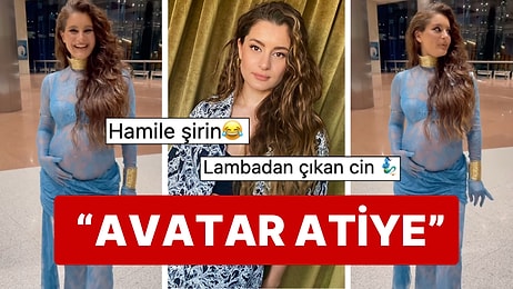 Üçüncü Çocuğuna Hamile Olan Atiye'nin Karnı Burnundaki Sahnesinde Tercih Ettiği Kostüme Benzetmeler Bitmedi!