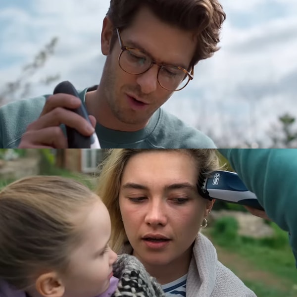 'We Live in Time' filminde Pugh'un saçlarını Andrew Garfield kesti. Garfield rol arkadaşının saçını keserken ona zarar veririm düşüncesiyle çok endişelenmiş. Ancak onun deyimiyle ortaya çok samimi bir sahne çıkmış. Peki siz bu filmi izlemeyi düşünüyor musunuz? Yorumlara buyrun...