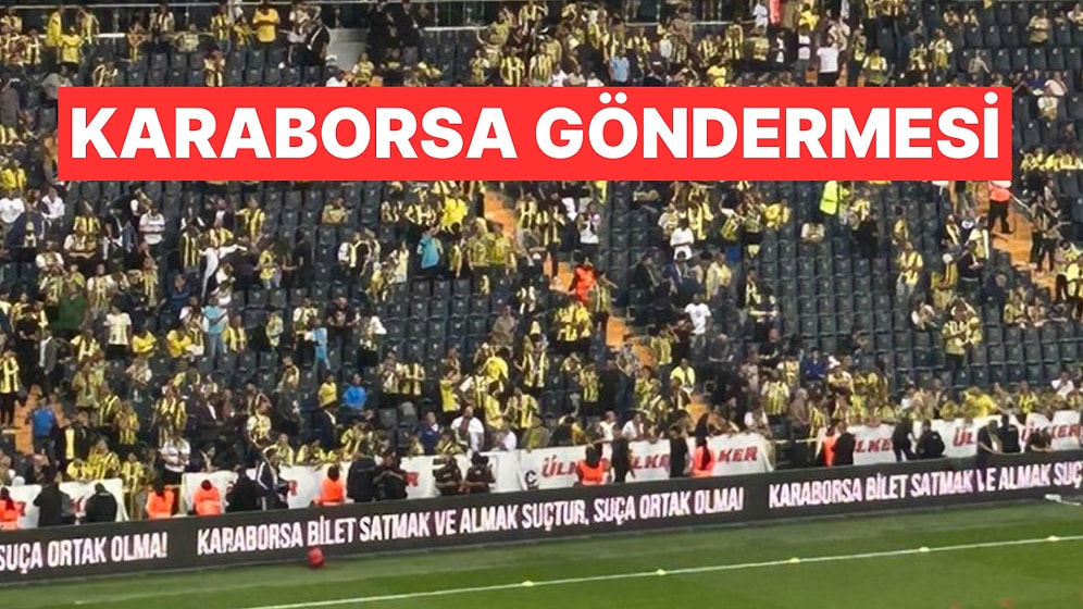 Fenerbahçe'den Galatasaray'a "Karaborsa" Göndermesi Geldi