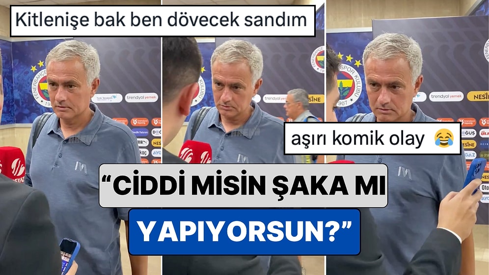 Jose Mourinho ile Röportaj Yapmaya Çalışırken Çeviri Programı Kullanan Muhabir Teknik Direktörü Sinirlendirdi