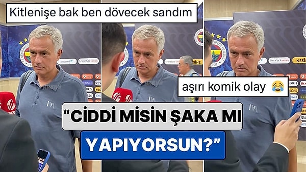 Jose Mourinho ile Röportaj Yapmaya Çalışırken Çeviri Programı Kullanan Muhabir Teknik Direktörü Sinirlendirdi