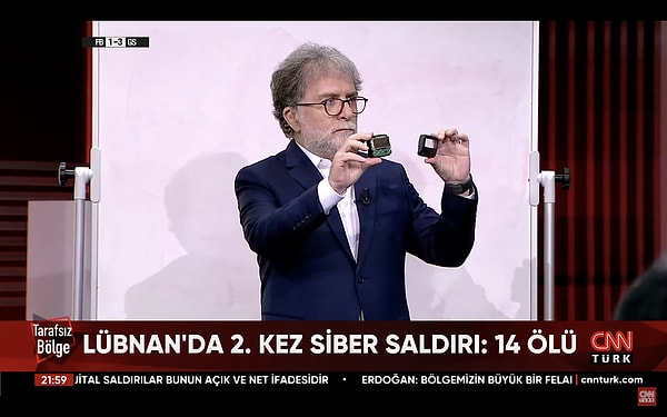 Dün akşam CNN Türk ekranlarında Lübnan'da Hizbullah'ın çağrı cihazları nasıl patlatıldığı konuşuluyordu.