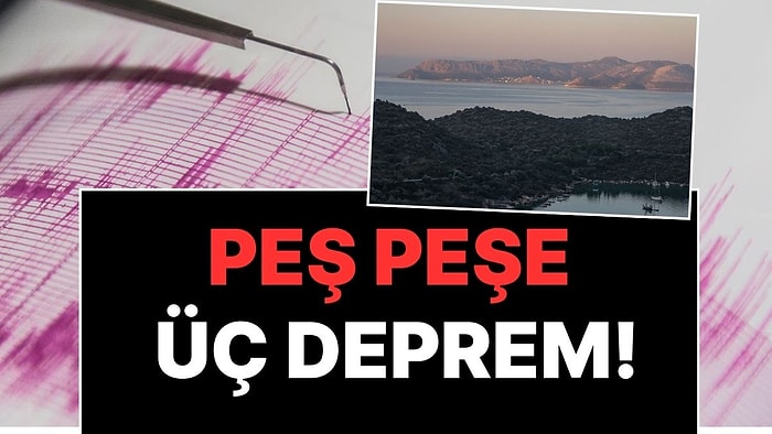 Ege Denizi'nin Altı Kaynıyor:  Peş Peşe Depremler Meydana Geldi!