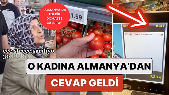 Bir Sokak Röportajında "Almanya'da Tek Bir Domates 30 Euro" Diyen Kadına Bir Başka Gurbetçiden Cevap Geldi