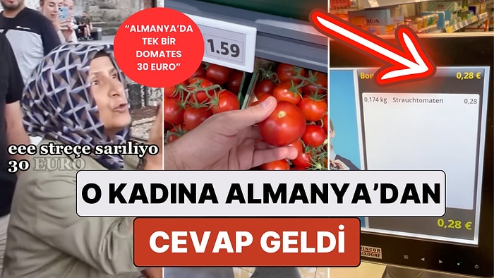 Bir Sokak Röportajında "Almanya'da Tek Bir Domates 30 Euro" Diyen Kadına Bir Başka Gurbetçiden Cevap Geldi