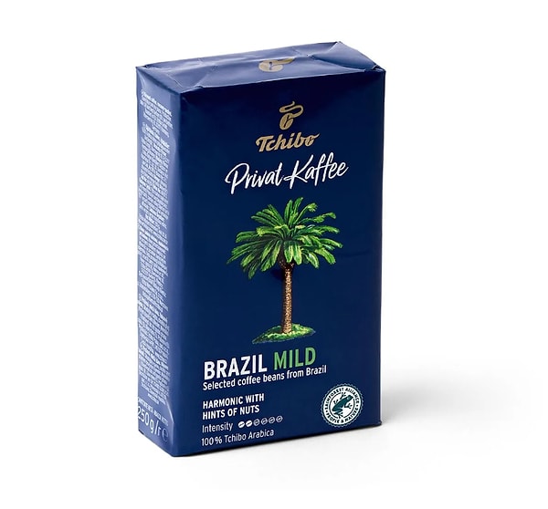 5. Privat Kaffee Brazil Mild Öğütülmüş Filtre Kahve 250g