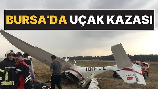 Bursa'da Özel Bir Uçuş Eğitim Okuluna Ait Uçak Düştü: İki Pilot Hayatını Kaybetti