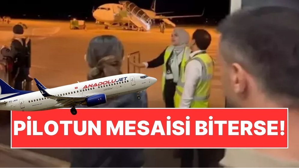 Pilotun Mesaisi Bitti, Yolcular Elazığ Havalimanı'nda Kaldı!