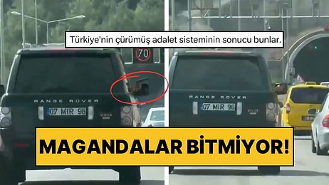 Magandalar Bitmiyor! Antalya’da Bir Şahıs Diğer Araçlara Silah Doğrultarak Trafikte İlerledi