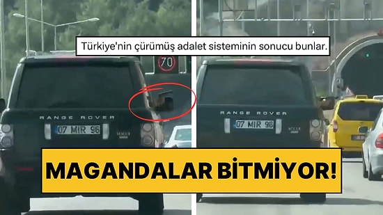 Magandalar Bitmiyor! Antalya’da Bir Şahıs Diğer Araçlara Silah Doğrultarak Trafikte İlerledi