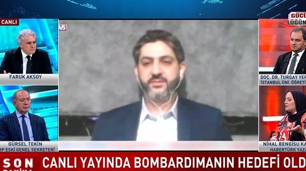 İsrail'in saldırıları sırasında Lübnanlı bir gazeteci Mara İnternational Network Yönetmeni Fadi Boudia canlı yayında bombardımana yakalandı.