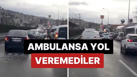 Bursa'da Fermuar Tekniğini Uygulayamayan Sürücüler Ambulansa Yol Vermek İsterken Trafiği Karıştırdı