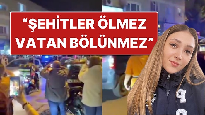 Şehit Polis Memuru Şeyda Yılmaz İçin "Şehitler Ölmez, Vatan Bölünmez" Sloganları Atıldı