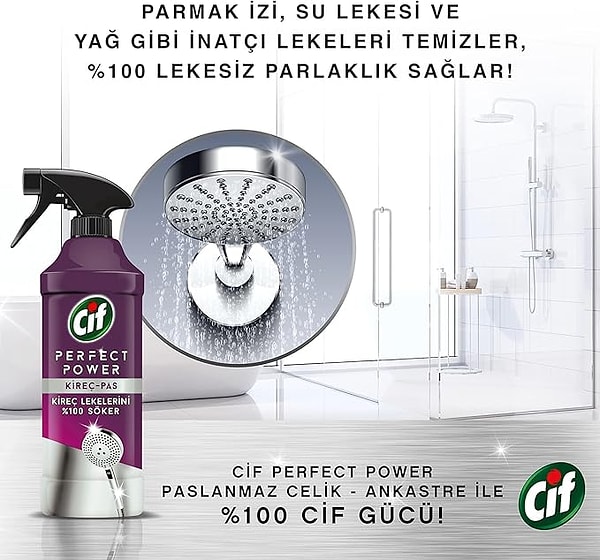 Cif Power Perfect Kireç & Pas Sökücü Sprey