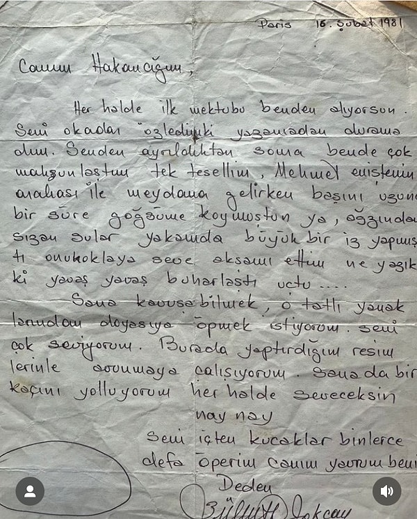 Dedesinin 1981 yılında Hakan Hatipoğlu'na yazdığı mektup'u paylaşan Hatipoğlu, gönderisinin altına yazdığı açıklamada aile büyüğünü özlemle anarken, gençlere de tavsiyelerde bulundu. Dedesinin mektubunu merak edenler için şöyle bırakalım👇