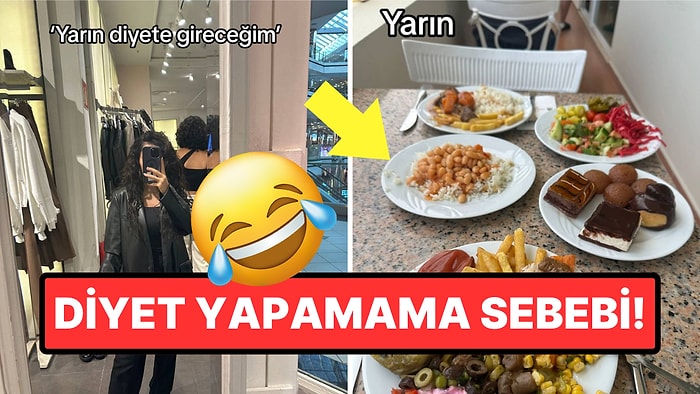 Bir Türlü Diyete Başlayamayan Kullanıcının Yediklerini Görünce İştahınız Kabaracak