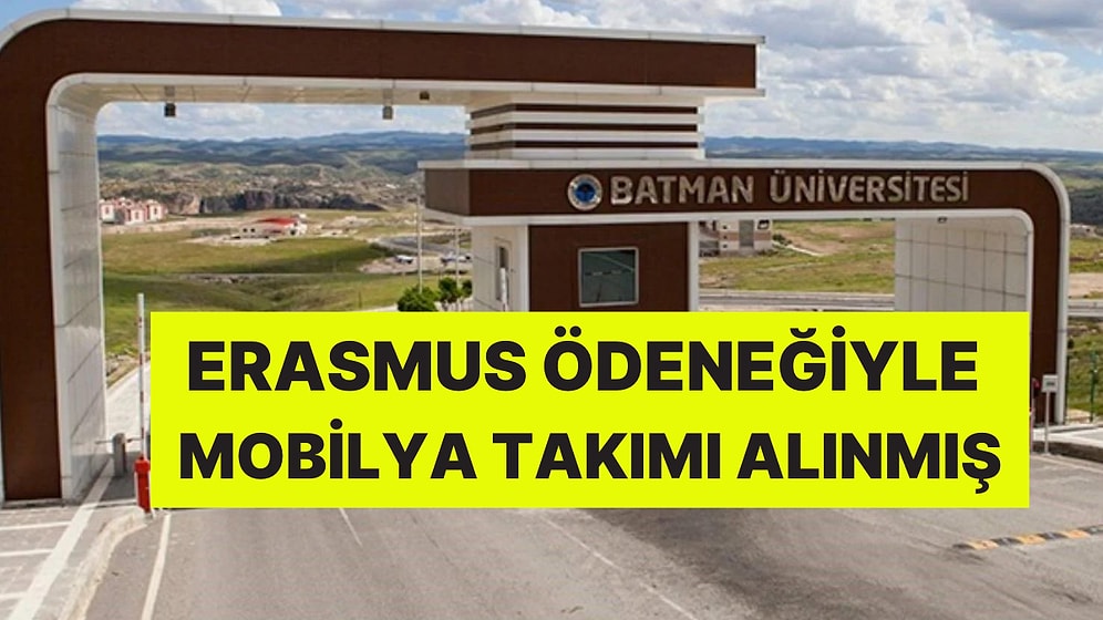 Yok Artık Dedirten Olay: Üniversite, Erasmus Ödeneğiyle Mobilya Takımı Almış