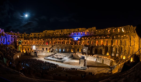 Günümüzde El Jem Amfitiyatrosu, konserlere ve çeşitli etkinliklere ev sahipliği yapıyor.