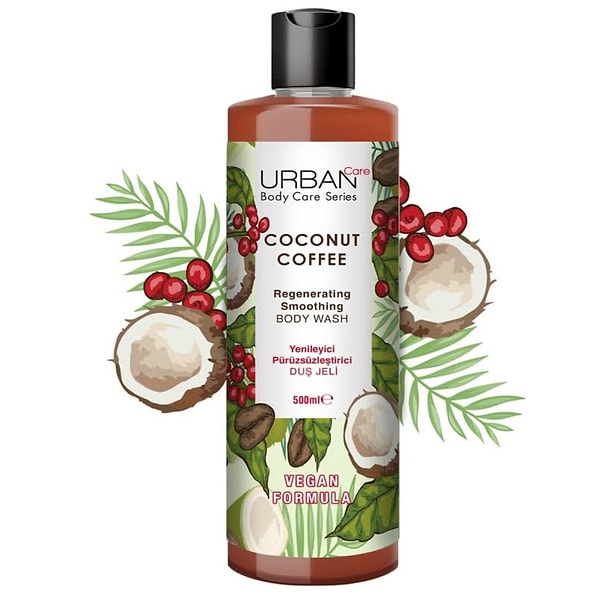 URBAN Care Coconut Coffee Yenileyici ve Pürüzsüzleştirici Duş Jeli