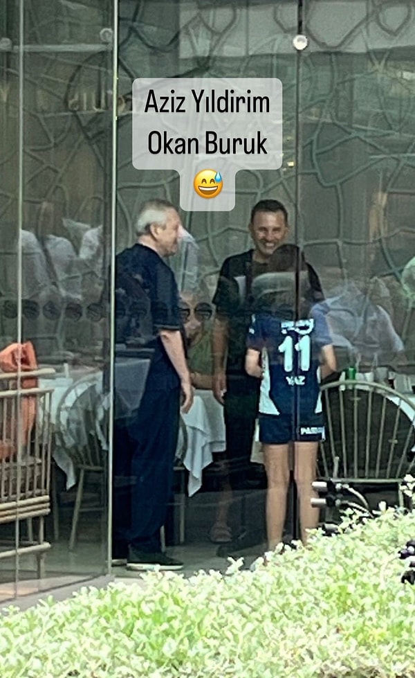 Okan Buruk ile görüştüğü servis edildi.