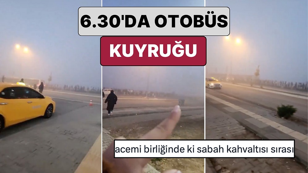 Ankara'da Bir Öğrenci Sabah 6:30'da KYK Yurtlarından Okula Gitmek İçin Oluşan Kuyruğu Gösterdi