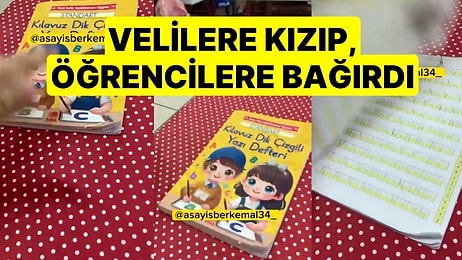 İlkokul Öğretmeninin 'Etiket' İsyanı Sosyal Medyada Tepki Çekti! Velilere Kızıp, Öğrencilere Bağırdı