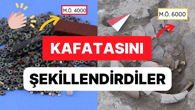 Yassıhöyük'te M.Ö. 6000 Yıllık Kafatası ve 820 Taş Boncuktan Oluşan Kolye Keşfedildi