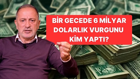 Gazeteci Fatih Altaylı'dan Bomba İddia: "Bir Gecede 6 Milyar Dolarlık Rant Dağıtıldı"