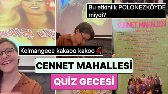 Dizinin Müdavimleri Kıskandı: İstanbul'da Cennet Mahallesi Quiz Gecesi Düzenlendi