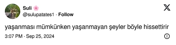 'Yaşanması mümkünken yaşanmayan şeyler...' 👇