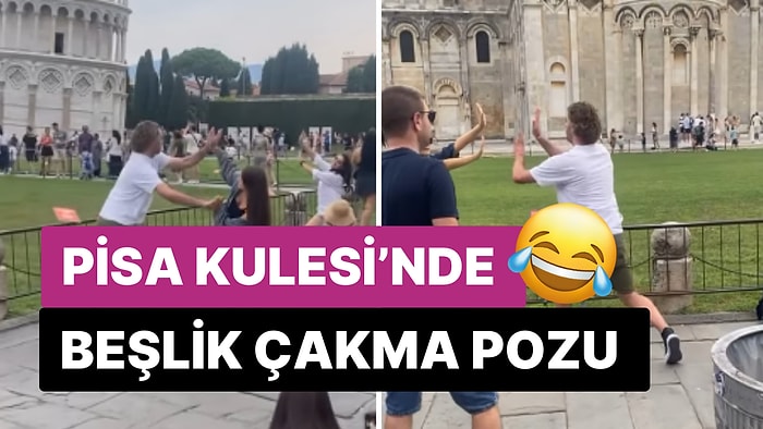 Bir Sosyal Medya Kullanıcısı Pisa Kulesi’yle İkonik Pozu Vermeye Çalışan Turistleri Trolledi!