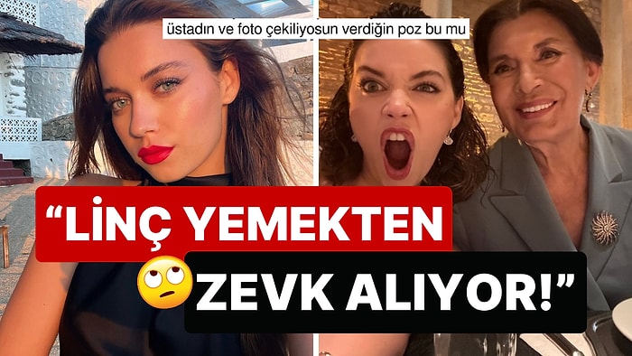 Yalı Çapkını'nın Hattuç Halası Şerif Sezer'le Poz Veren Afra Saraçoğlu Yüz İfadesiyle Alay Konusu Oldu!