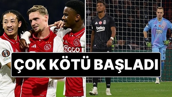 Beşiktaş, UEFA Avrupa Ligi ilk hafta maçında Hollanda temsilcisi Ajax'a 4-0'lık skorla mağlup olarak Avrupa Ligi'ne kötü bir başlangıç yaptı.