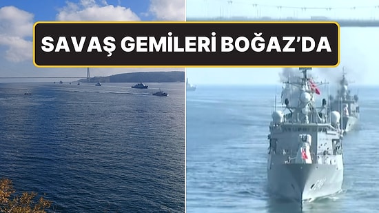 Savaş Gemileri Yeniden Boğaz’da: 16 Gemiyle Gövde Gösterisi