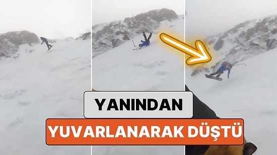 Tırmanış Sırasında Bir Dağcı Başka Bir Dağcının Yuvarlanarak Dağın Tepesinden Düştüğü Anlara Şahit Oldu