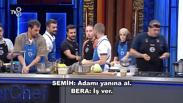 Gerilimin hat safhada olduğu yeni bölümde mavi takım oyuncularından Bera ve Semih de bir atışma yaşadı.