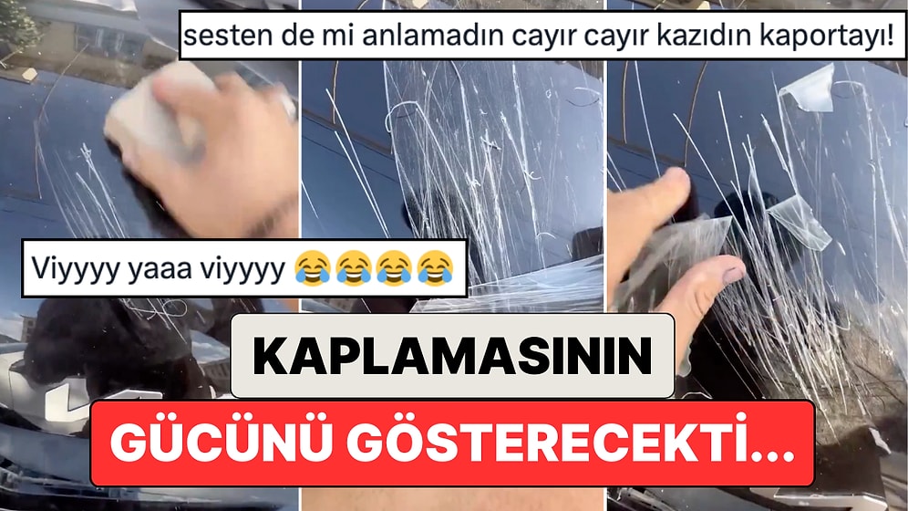 Bir Adam Arabasının Üzerindeki Kaplamaların Gücünü Göstermek İsterken Hayatının Şokunu Yaşadı