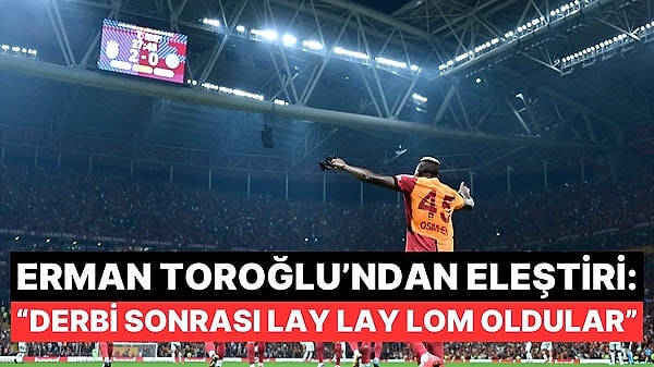 Son dakika golüyle Kasımpaşa'ya puan veren Galatasaray'a spor yorumcularından eleştiriler geldi. Rehavetin ön planda olduğu yorumlara Erman Toroğlu'ndan da katkı geldi.