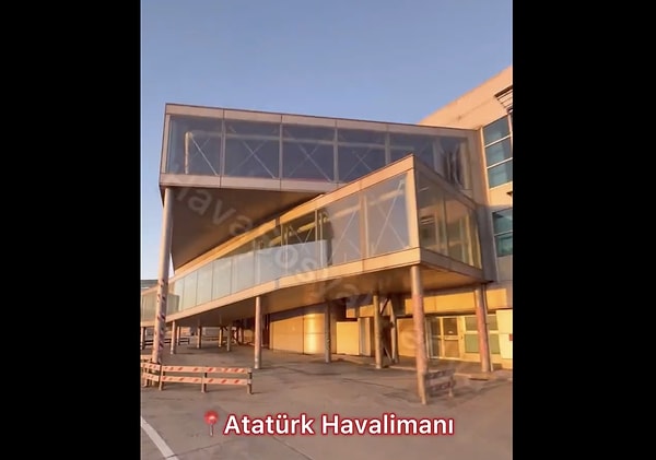 Bir vatandaş Atatürk Havalimanı'nın son halini paylaştı.