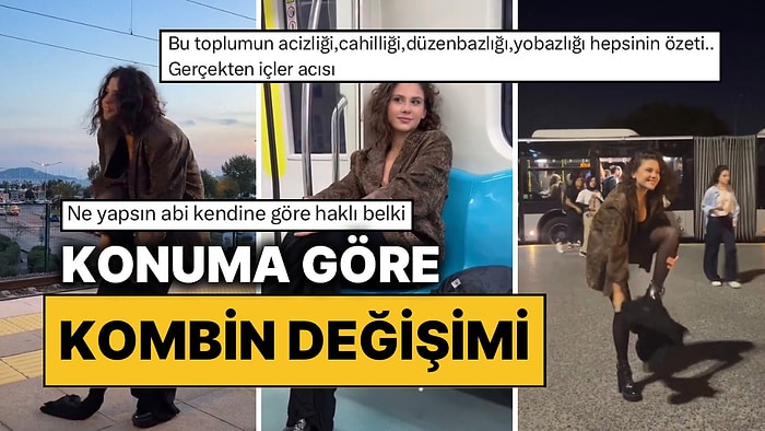 Konser Kombiniyle Toplu Taşımaya Binmek İstemeyen Kadın Pantolon Giyerek Önlem Aldı