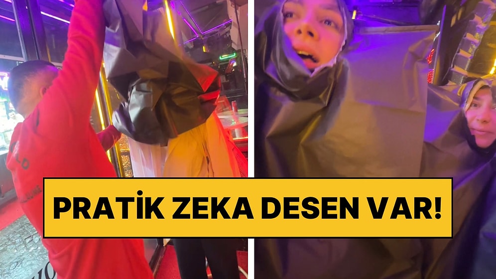 Yağmur Bastırınca Mahsur Kalan Gençleri Çöp Poşeti Giydirerek Kurtaran Koca Yürekli Vatandaş