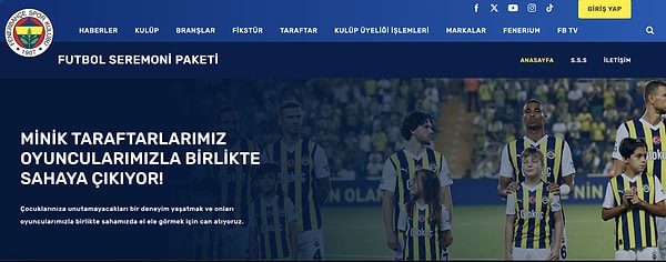 Fenerbahçe'de de benzer bir uygulama mevcut.