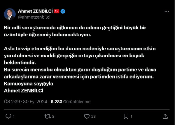 Ahmet Zenbilci'nin paylaşımı 👇