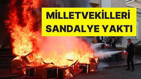 Arnavutluk Meclisinde Ortalık Karıştı: Muhalefet Milletvekilleri Sandalye Yaktı