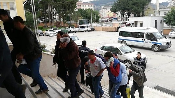 Hakim karşısına çıkan şüphelilerden M.A., A.K., A.A., D.B., R.S., İ.K., E.S., A.İ., M.K. ve A.K. tutuklanarak ceza evine gönderildi.