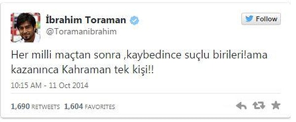 Daha önce ikilinin arasındaki gerilim, İbrahim Toroman'ın isim vermeden attığı bir tweetle gündeme gelmişti.